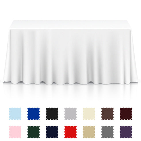 5pk Rectangular Polyester Fabric Tablecloths